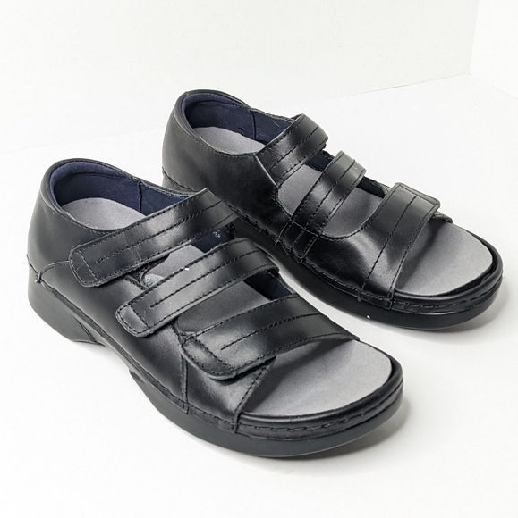 Propet Vita Walker Sandals, Black Leather, Women's 6.5 - Picture 1 of 6